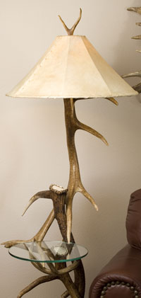 Elk Floor Lamp with End Table