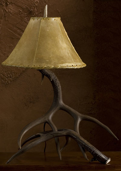 Natural Shed Mule Deer Table Lamp